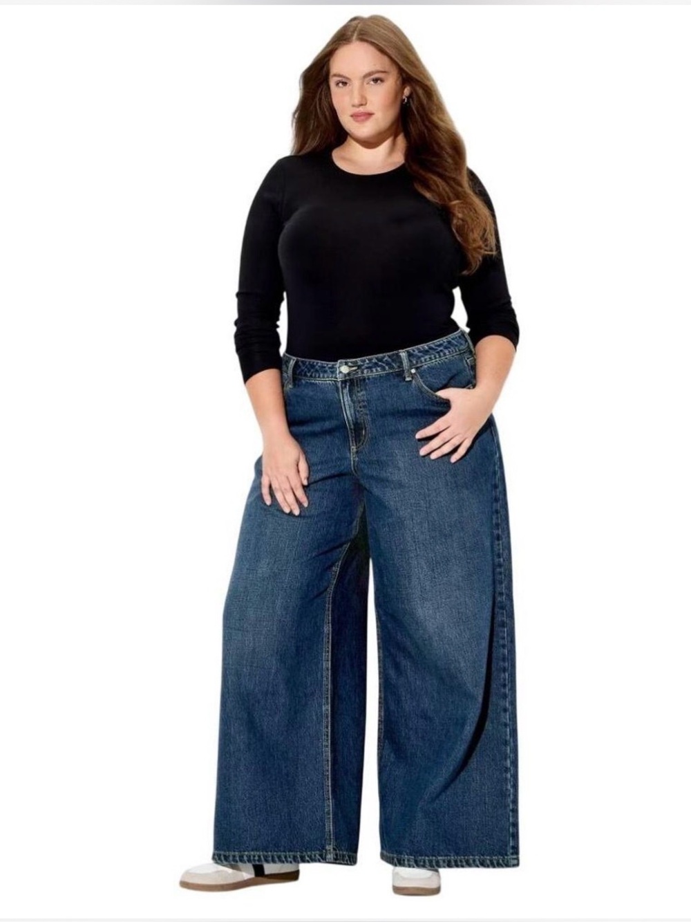 Wild Fable Mid Rise Ultra Wide Leg Jeans